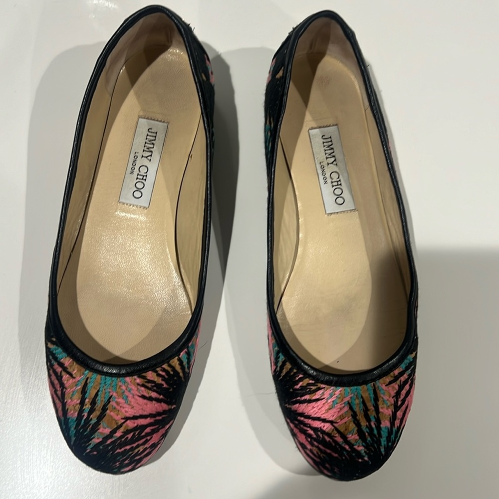 Jimmy Choo Palm Cork Flats